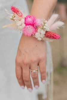 Op Maat Gemaakte Corsage met Droogbloemen